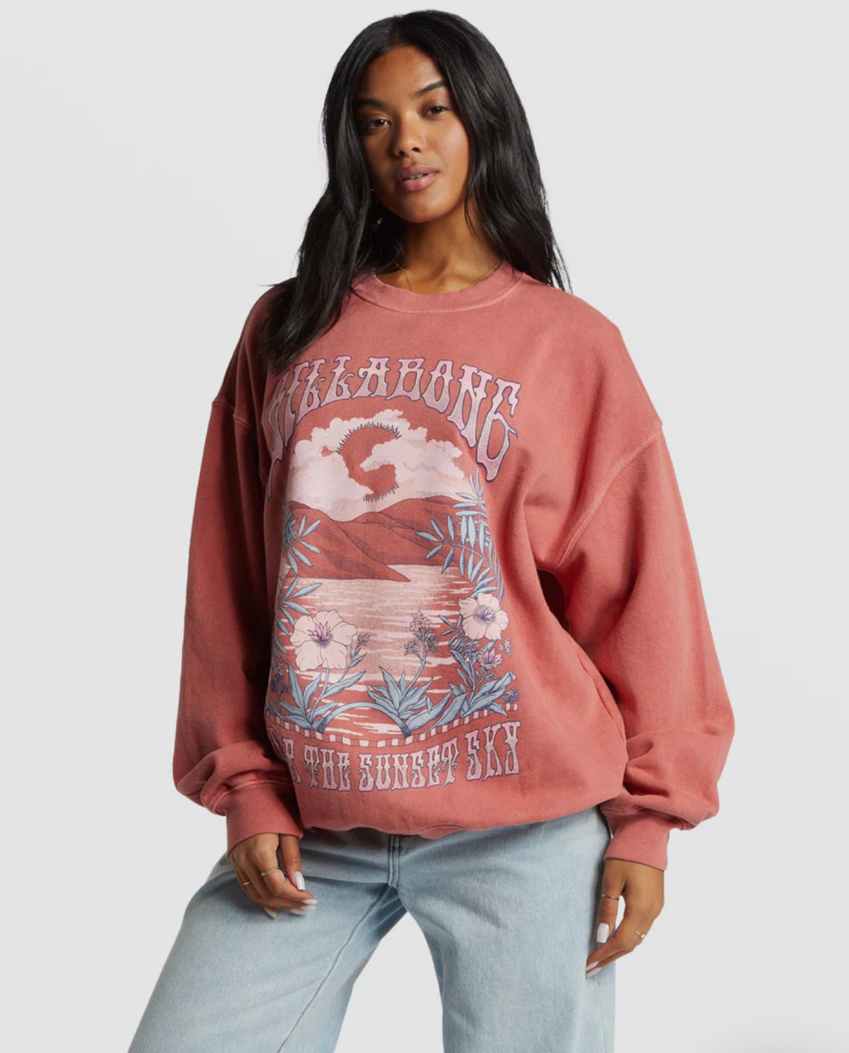 Ride In Oversized Crewneck Sweatshirt