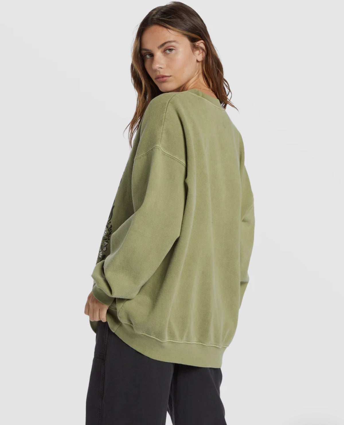 Ride In Oversized Crewneck Sweatshirt