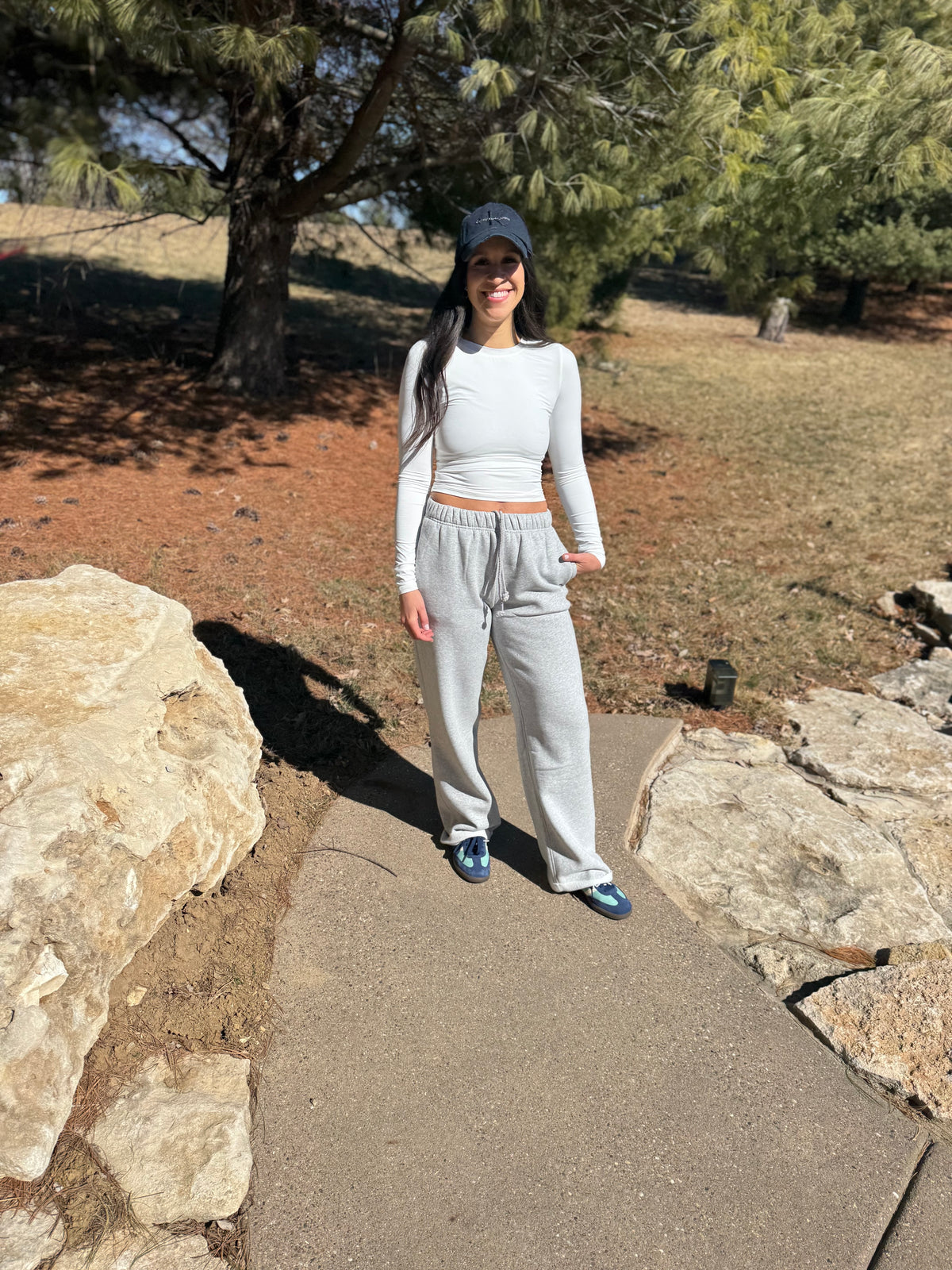 White Core Basic Long Sleeve Top