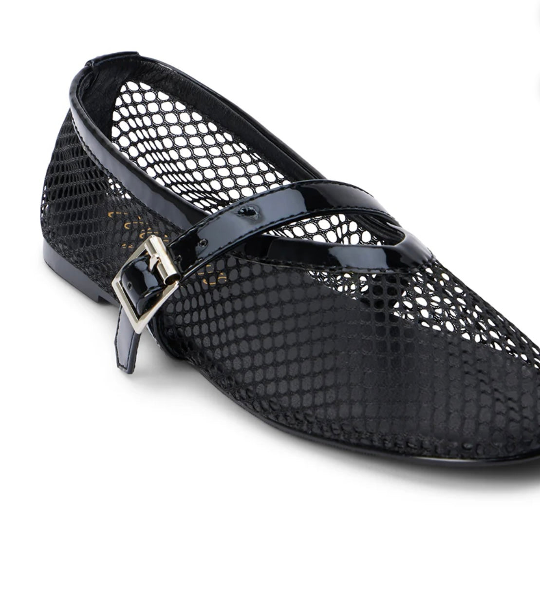 Black Nolita Mesh Ballet Flat