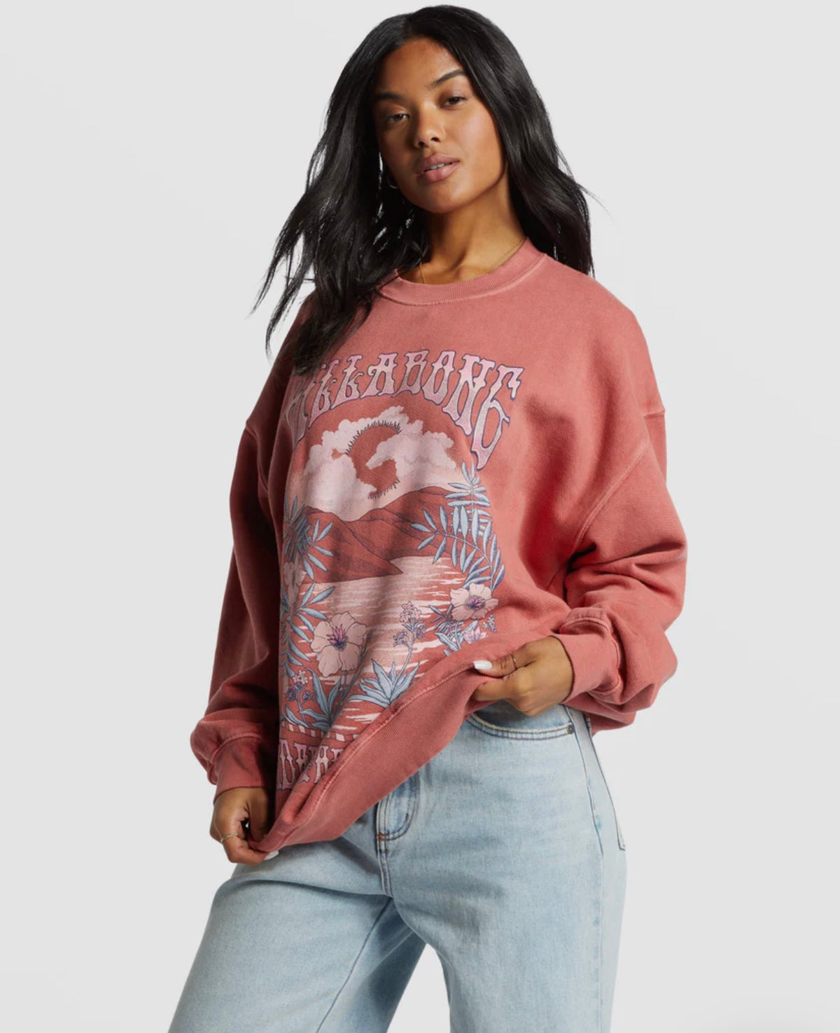 Ride In Oversized Crewneck Sweatshirt